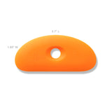 Xiem Soft Orange Silicone Clay Rib 3 SCR3 O 10195 Dimensions Bhoomi Pottery 2